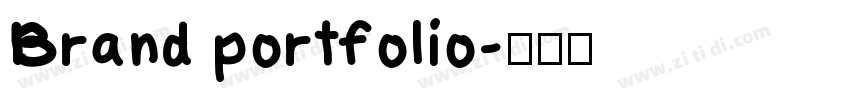 Brand portfolio字体转换